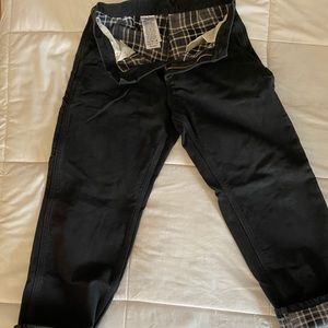 Carhartt Flannel lined duck pants 31x30